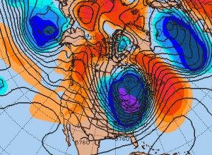 Image from Penn State Univ. Meteorology. This is last week during the polar outbreak over the eastern areas of North America.