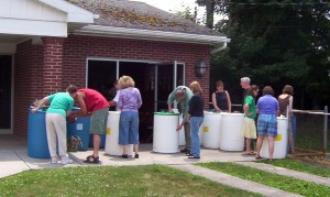 Working through barriers to rain barrel installation with a residential audience. Credit: Chesapeake Bay Trust