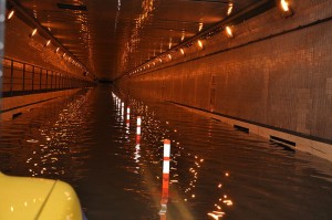 The Queens Midtown Tunnel flooded during Hurricane Sandy