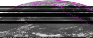 Example of spectrum interference. Credit: Cooperative Institute for Meteorological Satellite Studies (CIMSS)