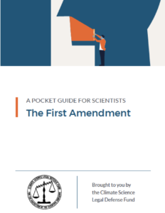 image of "a pocket guide for scientists: the first amendment"